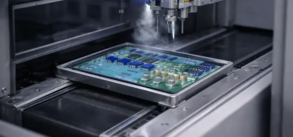 Lackierträger für Conformal Coating in automatisierter Lackieranlage